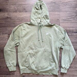 Nike Lime Green Sweater Hoodie size Medium Adult Unisex SMALL TEARS